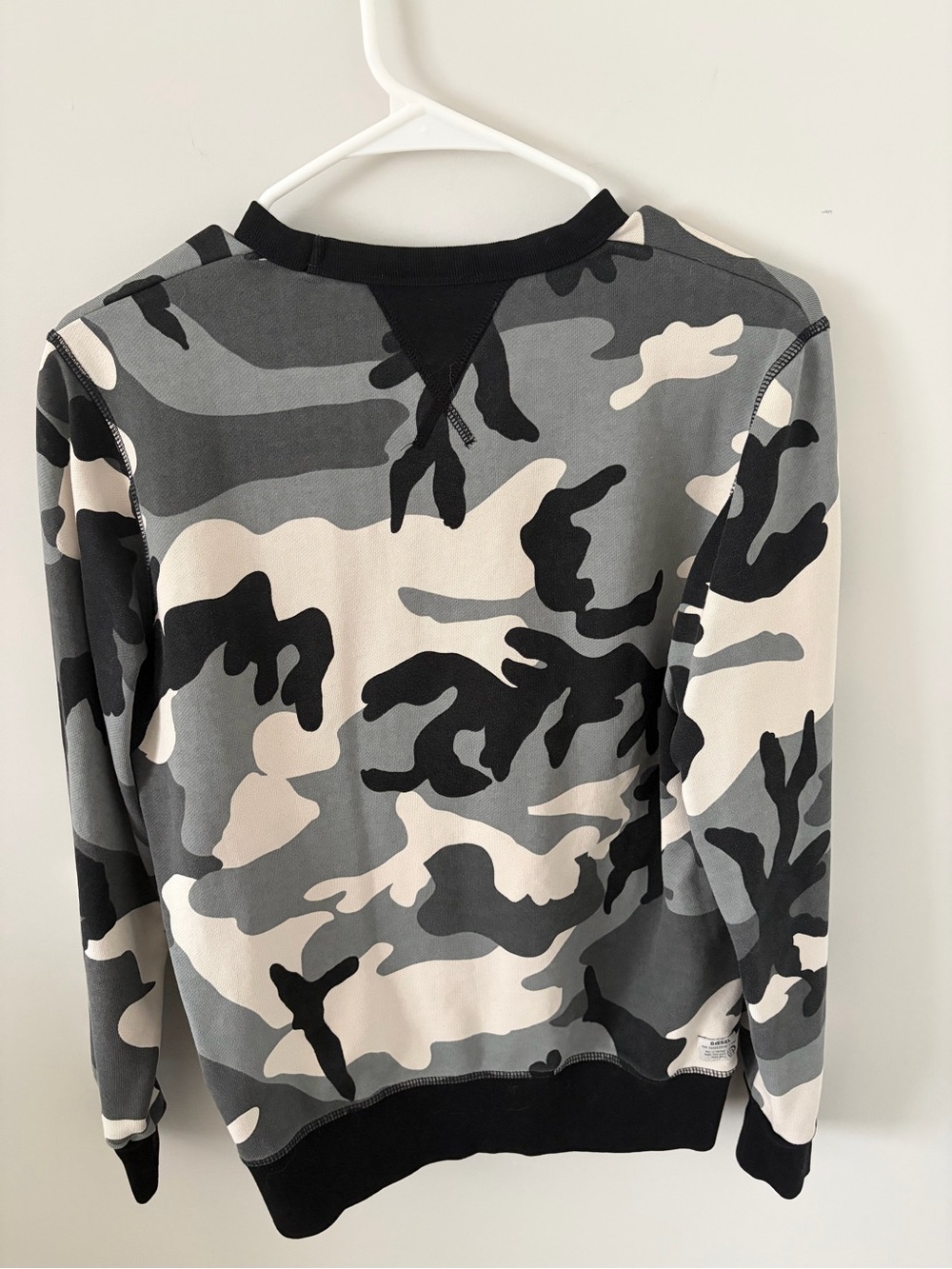 Diesel Boys Gray Camo Crewneck Sweatshirt - Picture 6 of 6